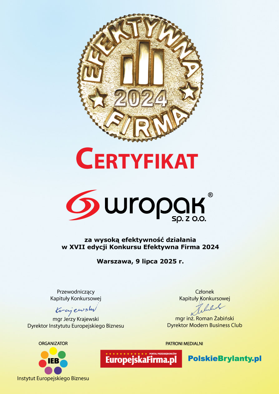 Dyplom Efektywna Firma
