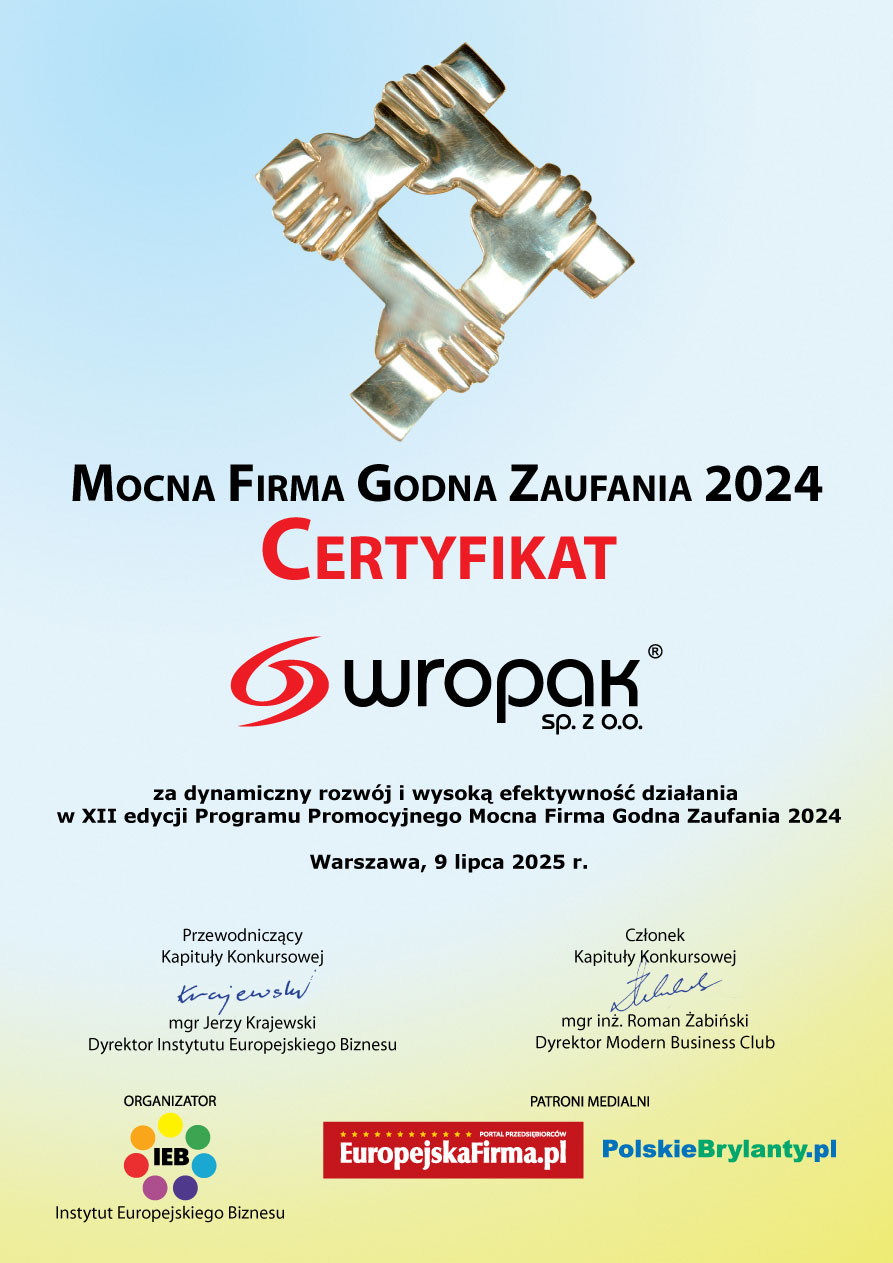 Dyplom Mocna Firma Godna Zaufania